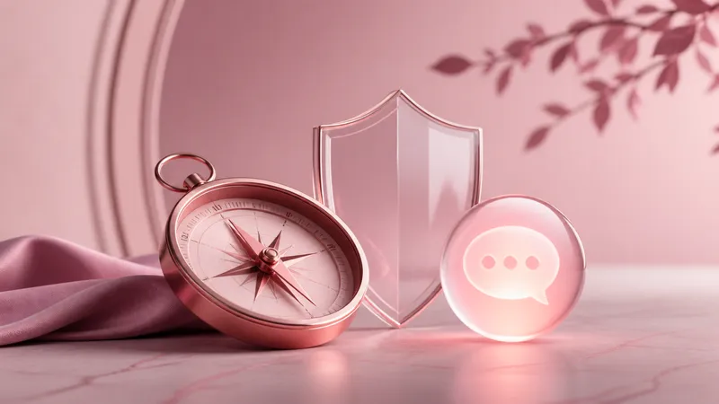 Illustration rose minimaliste évoquant l’annulation d’un abonnement en ligne